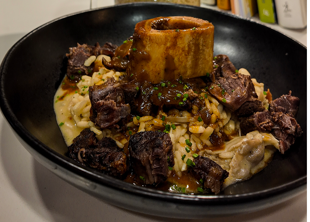Braised Osso Buco with Mushroom Risotto